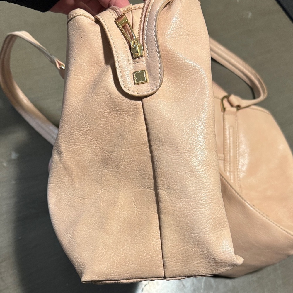 Liz Claiborne Blush Pink Shoulder Tote with Front Flap - Picture 5 of 12
